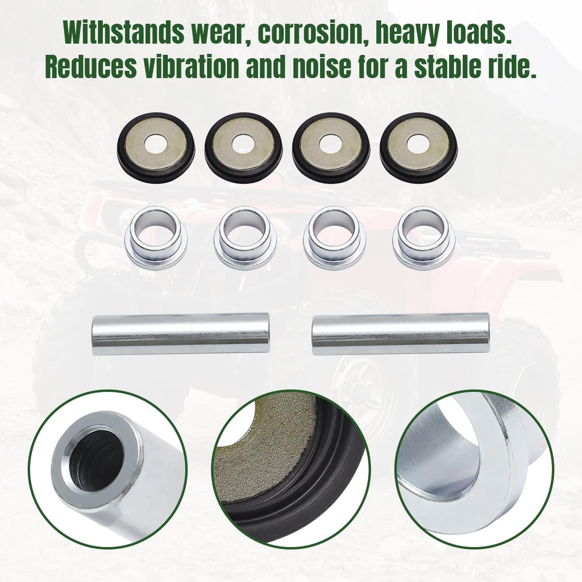 1 Pc Rear Knuckle Bushing Kit For Yamaha Rhino 450 660 700