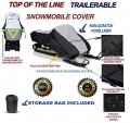 600d Snowmobile Travel And Storage Cover Compatible For 2019-2019 Model Year Polaris 600 Indy Xc 129 Sleds Slush Mud Protection