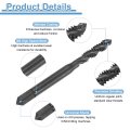 Spiral Flute Thread Taps 12-24 Unc 2b Machine Threading Tap Bit Nitrided Coated Screw Tapping Repair Tool M2 High-speed Steel