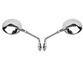2x Motorcycle Side Mirror Motorbike Rear View Left Right Mirrors Fit For Honda Vt750 Vt1100 Vtx1300 Vtx1800