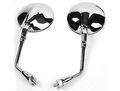 2x Motorcycle Side Mirror Motorbike Rear View Left Right Mirrors Fit For Honda Vt750 Vt1100 Vtx1300 Vtx1800