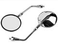 2x Motorcycle Side Mirror Motorbike Rear View Left Right Mirrors Fit For Honda Vt750 Vt1100 Vtx1300 Vtx1800