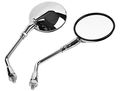 2x Motorcycle Side Mirror Motorbike Rear View Left Right Mirrors Fit For Honda Vt750 Vt1100 Vtx1300 Vtx1800