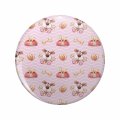 1080 Graphics Dog With Bone Seamless Pattern Very Cute Design Pink Background Key Chain Double Sided Stainless Steel Keychain 