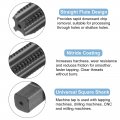 Uxcell Metric Thread Tap M18 X 2 5 H2 Nitride Coated Straight Flute Screw Milling Machine Taps Threading Tapping Repair Tool