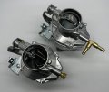 2 Pcs Rochester B Type 1 Barrel Carburetor With Tee 5 16 Inch Hose Connector With Choke And Throttle Cable Bracket Fits