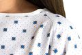 3 Pack Deluxe Demure Print Hospital Gown Patient W Back Ties 