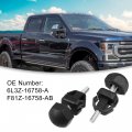 Acropix Hood Bumper Stop F81z-16758-ab Fit For Ford E-150 2008-2009 Pack Of 2 Black
