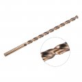Uxcell M35 High Speed Steel Parabolic Flute Drill Bit 10mm Drilling Diameter 200mm Length Gold Oxide Cobalt Round Shank