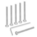 20pcs Hex Socket Head Cap Screws Bolts M3x30mm 304 Stainless Steel Drive Machine With Wrench Full Threaded Silver 