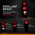 Tail Lights For Chevy Colorado 2004 2012 And Gmc Canyon Rear Brake Lamp Assembly Driver Passenger Side Red Lens 19417444