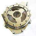Smt Moto- Glass See Through Chrome Engine Stator Cover For Suzuki Gsx1300r Hayabusa 1999-2013 Chromed White Led Motorcycle