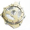 Smt Moto- Glass See Through Chrome Engine Stator Cover For Suzuki Gsx1300r Hayabusa 1999-2013 Chromed White Led Motorcycle