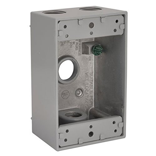 Orbit 1b50-4 Electric Box 2 Deep 4 Outlets W 1 Hole Size Weatherproof 1 ...