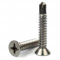 12 Phillips Flat Head Self Drilling Screws 410 Stainless Steel Tek Sheet Metal X 1 Inch Qty 100 