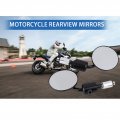 Motorcycle Rearview Mirrorsa Mirrora 1 Pair 7 8 Round Handlebar Bar End Rear View Mirrors Motorbike Sidemirror Silver Black