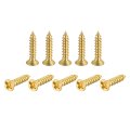 Brass Wood Screws M2x12mm Phillips Flat Head Self Tapping Connector For Door Hinges Wooden Furniture Home Appliances 100pcs 