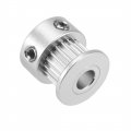 Uxcell Aluminum 20 Teeth 5mm Bore 2mm Pitch Timing Belt Pulley