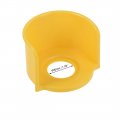 Uxcell 30mm Plastic Half Circle Emergency Stop Switch Push Button Protective Cover Orange 2pcs