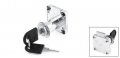 Uxcell Replacment Silver Tone Door Keyed Cabinet Lock W 2 Keys
