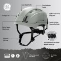 Ge Safety Helmet Impact Absorbing Tech Adjustable Ratchet Ansi Type 1 Memory Foam Padding Hard Hats Protection Lightweight