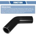 1 Pcs 32mm 26 Id 90mm 3 54 Length 45 Degrees Black Car Silicone Hose Coolant Universal