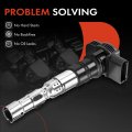 A-premium Engine Ignition Coil Pack Compatible With Volkswagen Touareg 2004-2006 Phaeton V8 4 2l 8-pc Set