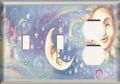 Two Switch One Duplex Receptacle Plate Sun And Moon 