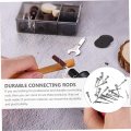 Wakauto 20 Pieces 1 High Speed Steel Crankset Mandrels Single Grinding Sandpaper Holding Rods Fixing Multi-purpose Cranks
