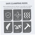 Wakauto 20 Pieces 1 High Speed Steel Crankset Mandrels Single Grinding Sandpaper Holding Rods Fixing Multi-purpose Cranks