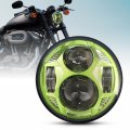 Lx-light Green 51w 5-3 4 5 75 Inch Motorcycles Led Headlight With Emc For Iron 883 Dyna Street Bob Super Wide Glide Low Rider 