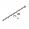 Uxcella 10pcs M4x90mm 304 Stainless Steel Knurled Hex Socket Head Bolts Nuts Set W Washers