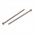 Uxcella 10pcs M4x90mm 304 Stainless Steel Knurled Hex Socket Head Bolts Nuts Set W Washers