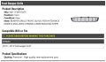 Front Bumper Grille Black With Chrome Lower Molding Compatible 2010-2014 Volkswagen Golf Hatchback