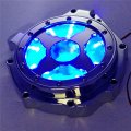 Engine Stator Cover See Through With Blue Led For 04-07 Cbr1000rr And 04-14 Cb 1000rr Chrome Billet Aluminum Mt050a-cd Blue 