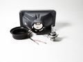 Headlamp Conversion 4x6 With Halo Ring H4 Bulbs Included H4656 H4651 Pair 