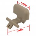 Autokay Beige Center Console Armrest Upper Lower Latch Clip Fits For Hyundai Sonata 2009-2010