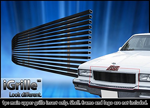 Egrille Fits 1986-1990 Chevy Caprice Black Stainless Billet Grille Grill Insert