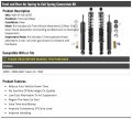 Front And Rear Air Spring To Coil Conversion 8 Piece Kit Compatible With 2000-2006 Gmc Yukon Xl 1500