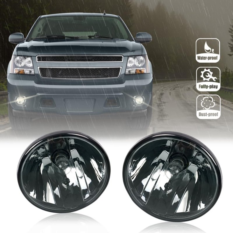 Driving Fog Lights 2pcs Smoke Lens For Chevy Tahoe Avalanche Suburban 2007-2014 Fit Gmc Yukon Xl Ford Explorer 2008-2010 Lamps