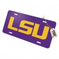 Graphics More Lsu Logo On Purple Novelty Metal Vanity Tag License Plate
