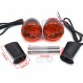 Httmt- Rear Amber Led Running Brake Turn Signal Glossy Black Indicator Light Compatible With H-d Xl 883 1200 92-17 P N