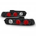 Acanii For 1994-2001 Acura Integra 2-door Hatchback Black Tail Lights Brake Lamps Driver Passenger Side