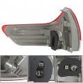 Waltyotur Clear Len Tail Lights Brake Lamp Outer Right Passenger Side Light Red Replacement For 2011-2014 Toyota Sienna