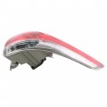 Waltyotur Clear Len Tail Lights Brake Lamp Outer Right Passenger Side Light Red Replacement For 2011-2014 Toyota Sienna