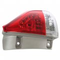 Waltyotur Clear Len Tail Lights Brake Lamp Outer Right Passenger Side Light Red Replacement For 2011-2014 Toyota Sienna