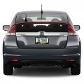 Honda Insight Black Real 3k Carbon Fiber Finish Abs Plastic License Plate Frame