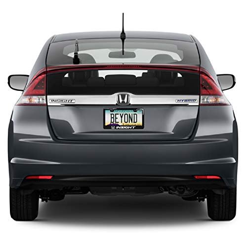 Honda Insight Black Real 3k Carbon Fiber Finish Abs Plastic License Plate Frame