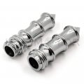 Httmt Trhb110-1 Motorcycle Chrome Skeleton Spike 1 25mm Hand Grips For Shadow 750 Spirit Aero Ace Harley Davidson Road King