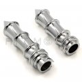 Httmt Trhb110-1 Motorcycle Chrome Skeleton Spike 1 25mm Hand Grips Compatible With Shadow 750 Spirit Aero Ace Harley Davidson